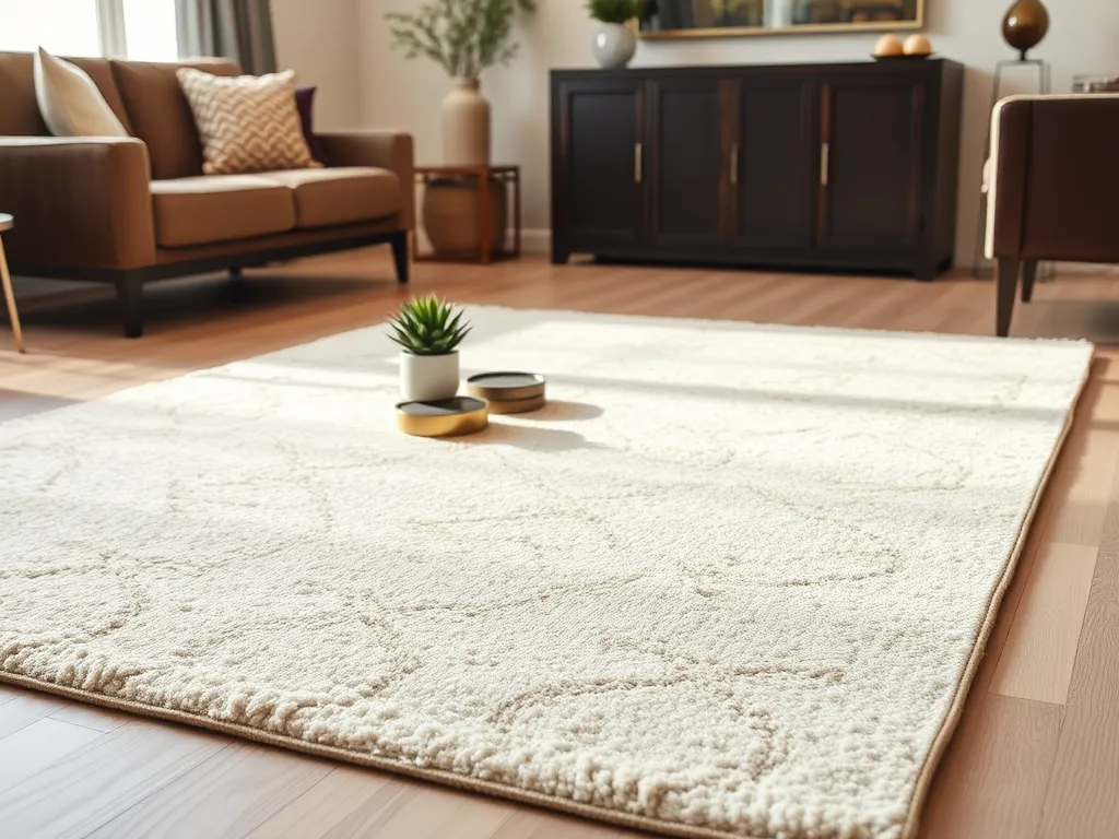 Jaki dywan do jasnej podłogi i ciemnych mebli?