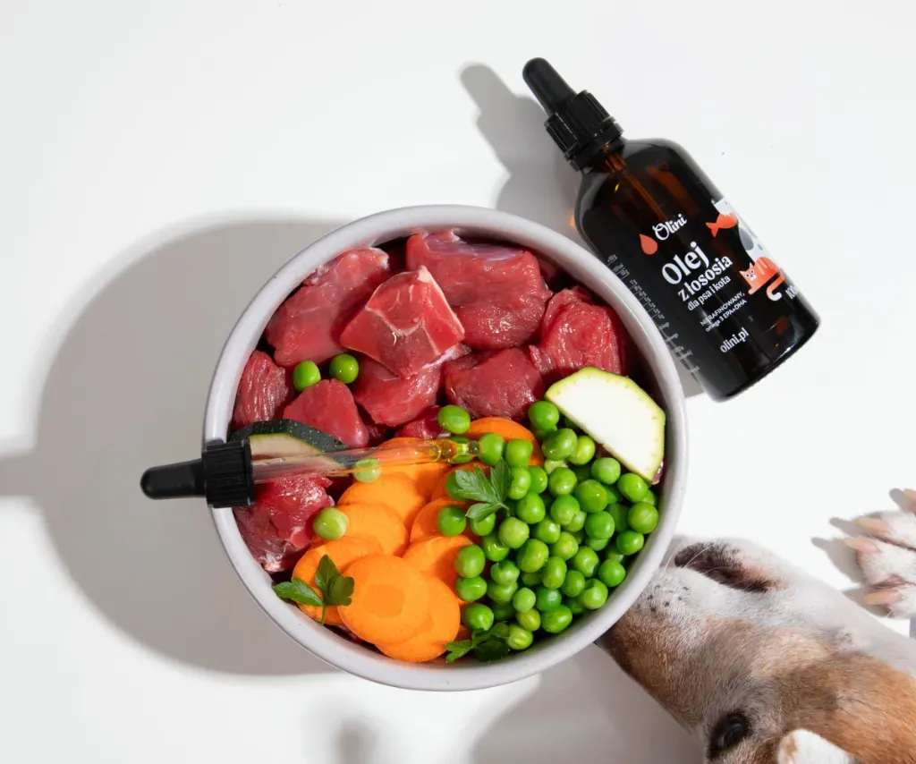 olej z łososia dla psa